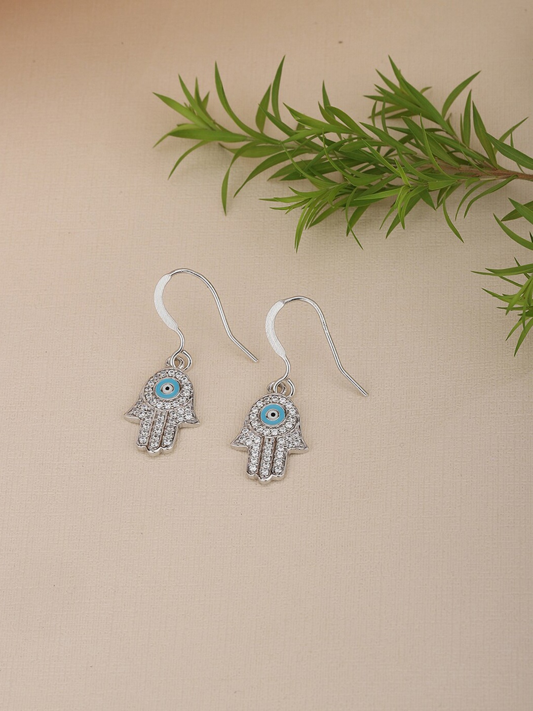 

VANBELLE Sterling Silver Contemporary Drop Earrings