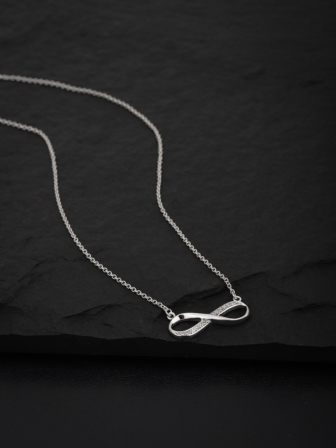 

VANBELLE 925 Sterling Silver Infinity Pendant Necklace