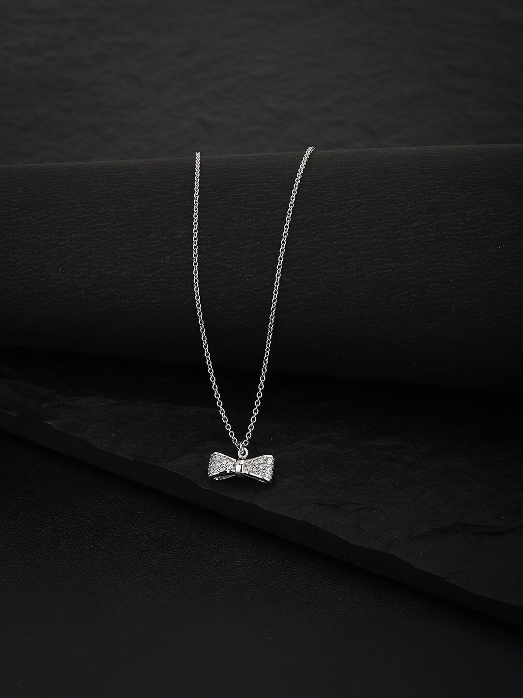 

VANBELLE 925 Sterling Silver-Toned Pendant Necklace