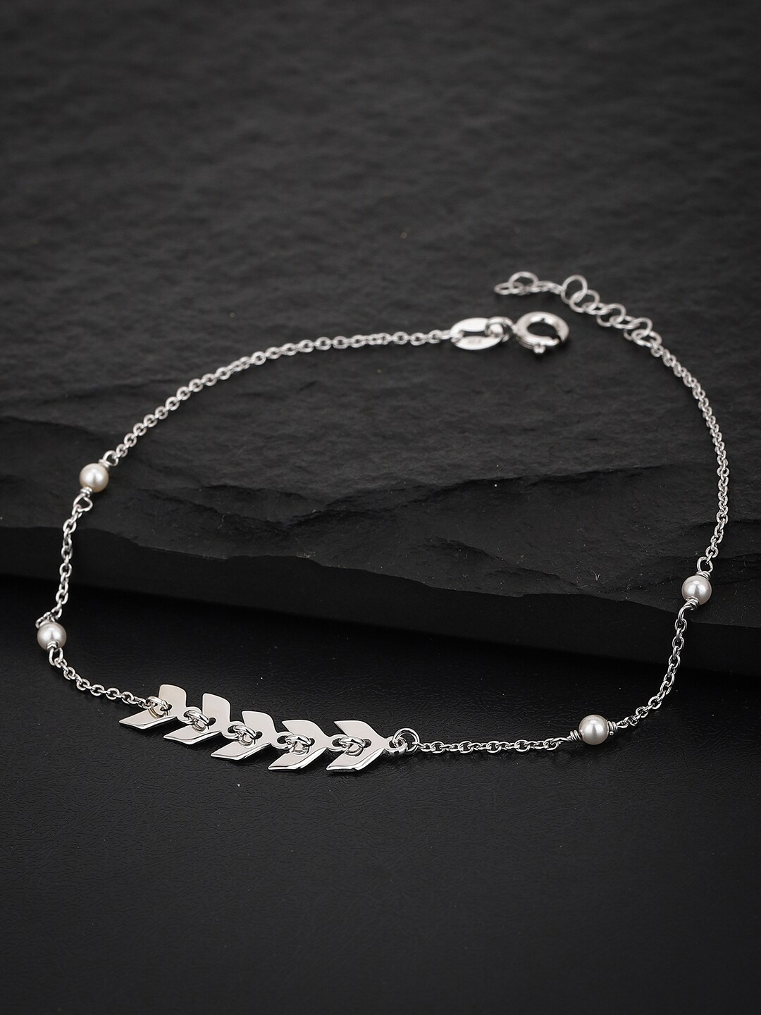 

VANBELLE Rhodium-Plated Sterling Silver Anklet