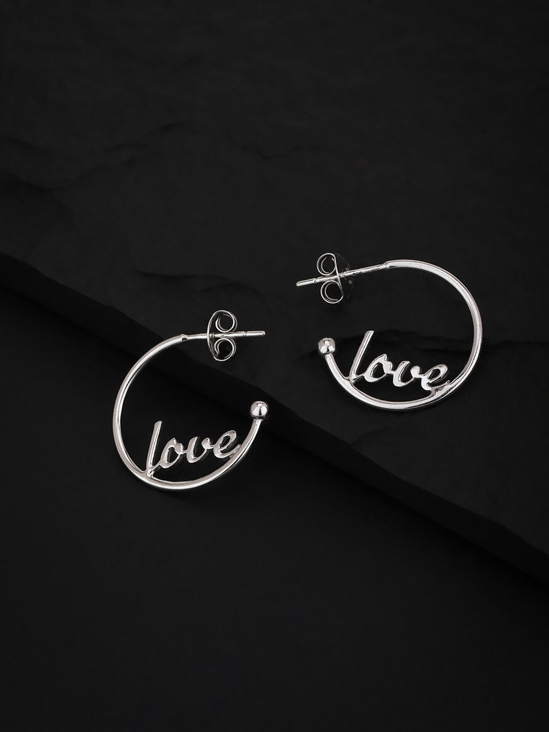 

VANBELLE 925 Sterling Silver Contemporary Hoop Earrings