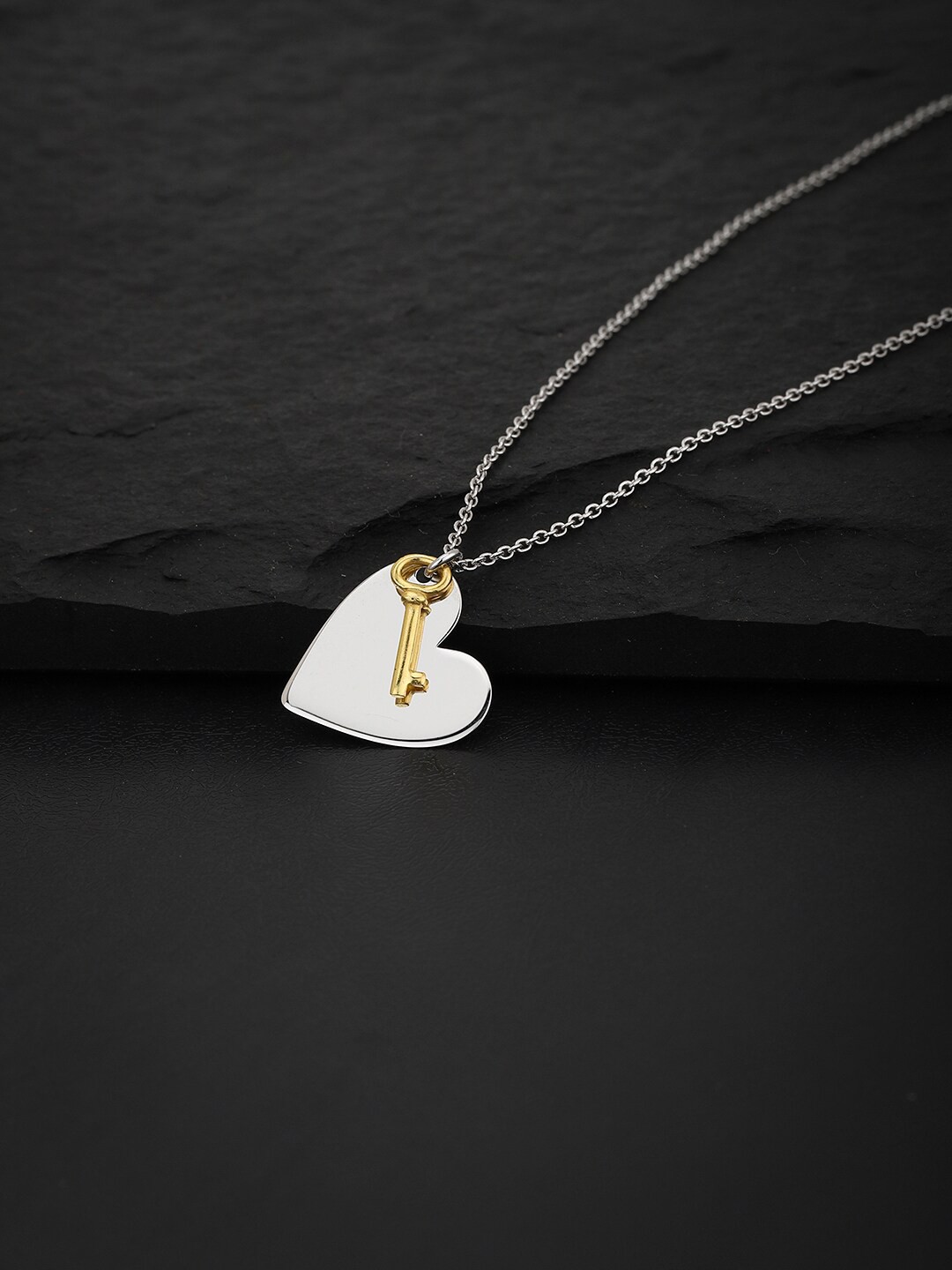 

VANBELLE 925 Sterling Silver Rhodium-Plated Necklace
