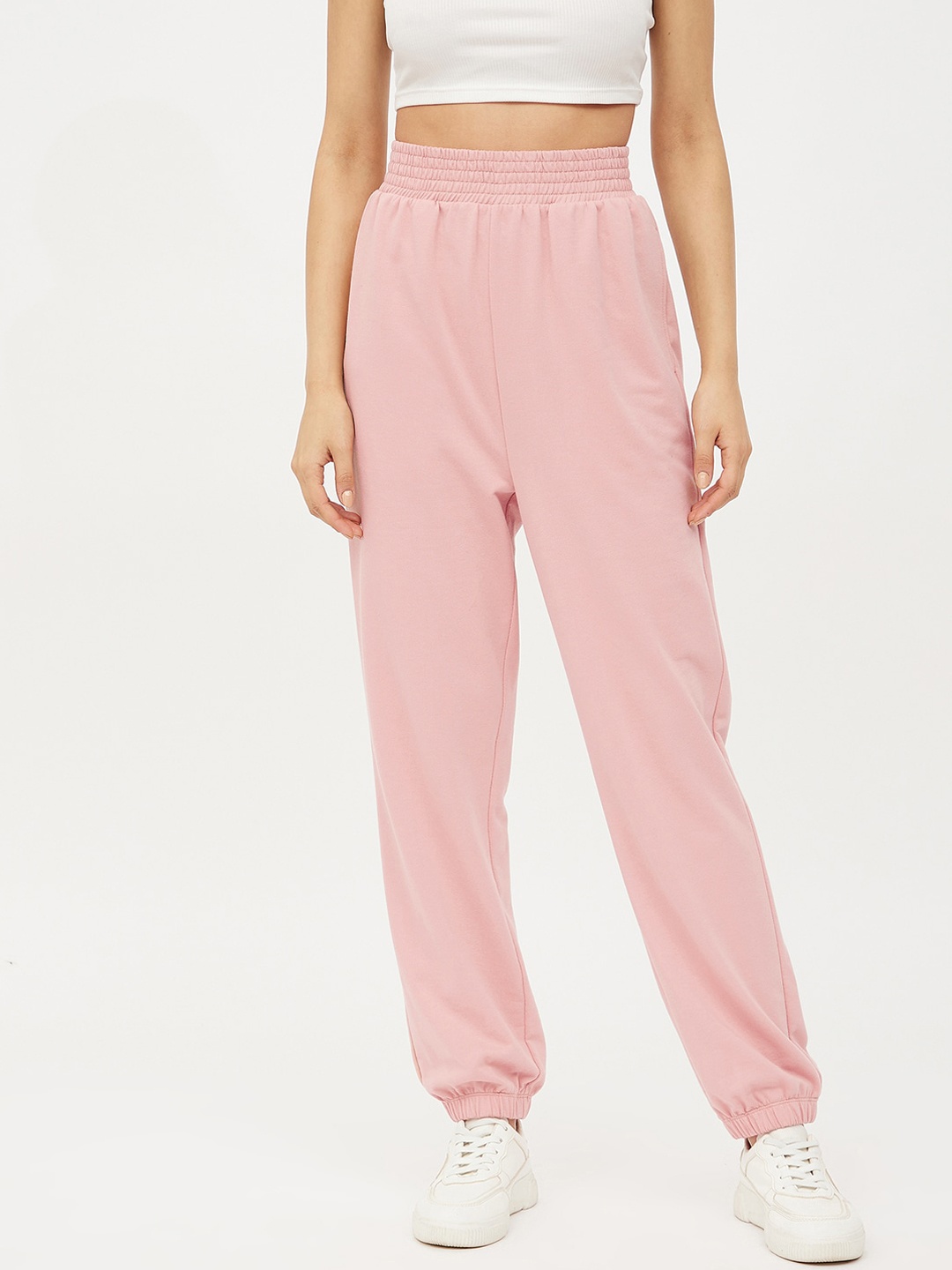 

Harpa Women Pink Solid Joggers