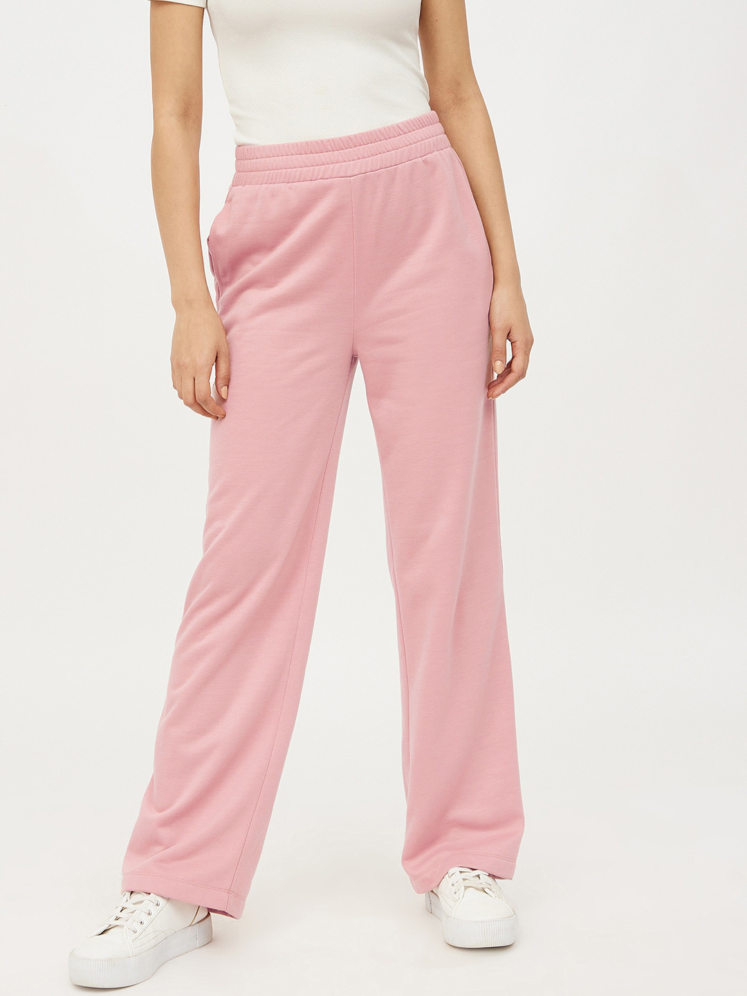 

Harpa Women Pink Regular Fit Solid Track Pants