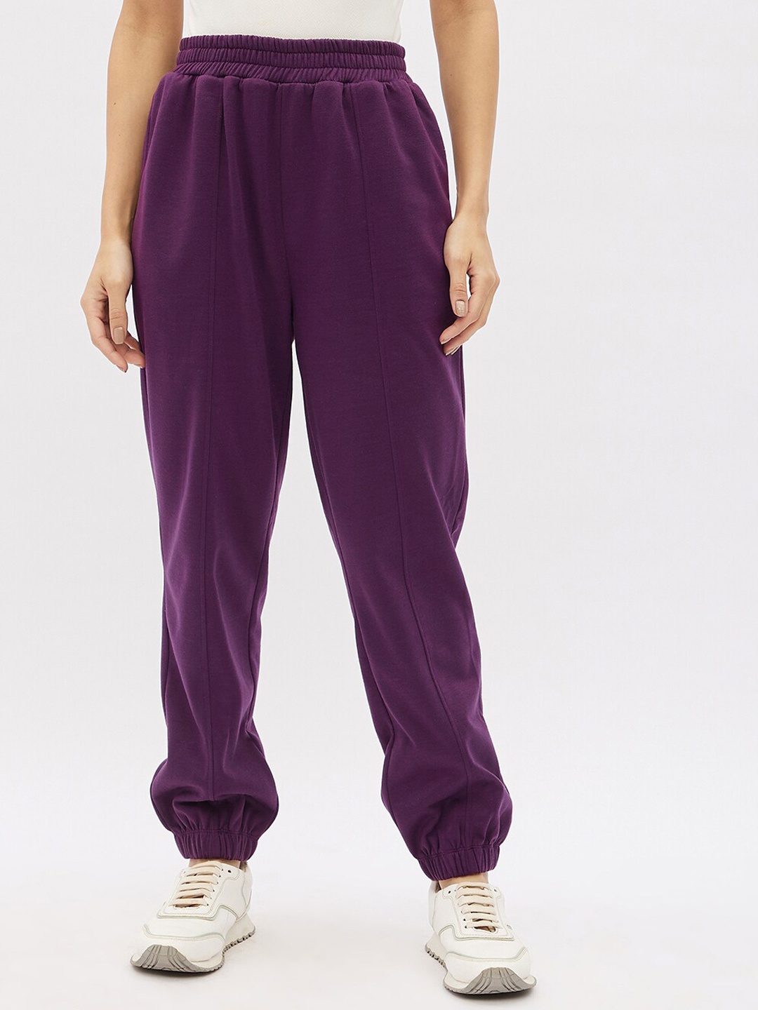 

Harpa Women Purple Solid Track Pants