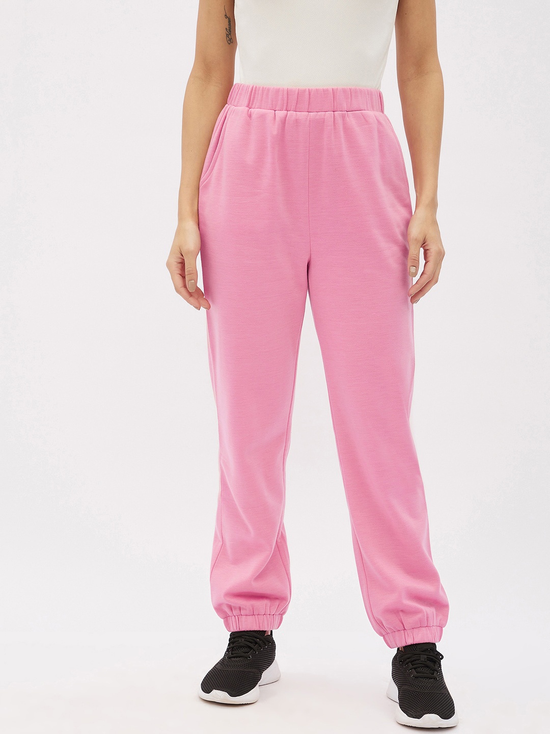 

Harpa Women Pink Solid Joggers