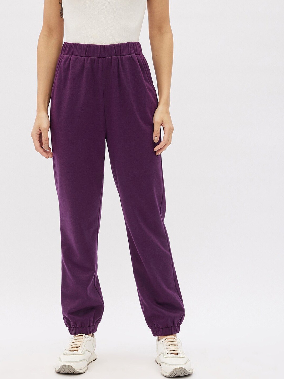 

Harpa Women Maroon Solid Track Pants