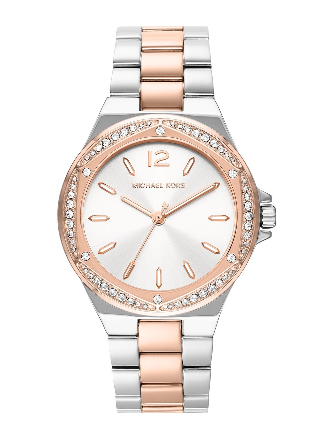 

Michael Kors Women Lennox Two-Tone Watch MK6989, Silver