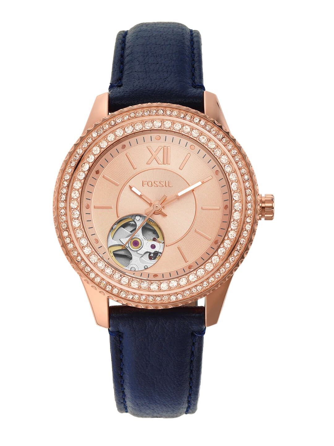 

Fossil Stella Women Rose Gold-Toned Embellished Analogue Watch ME3212