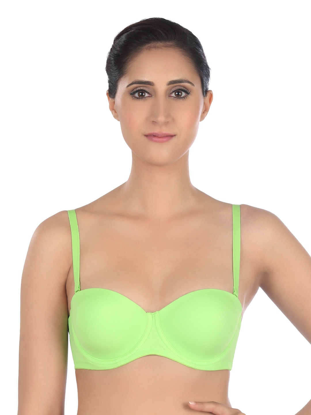 

Triumph T-Shirt Bra 77 Wired Padded Detachable Straps Seamless Everyday Bra, Green