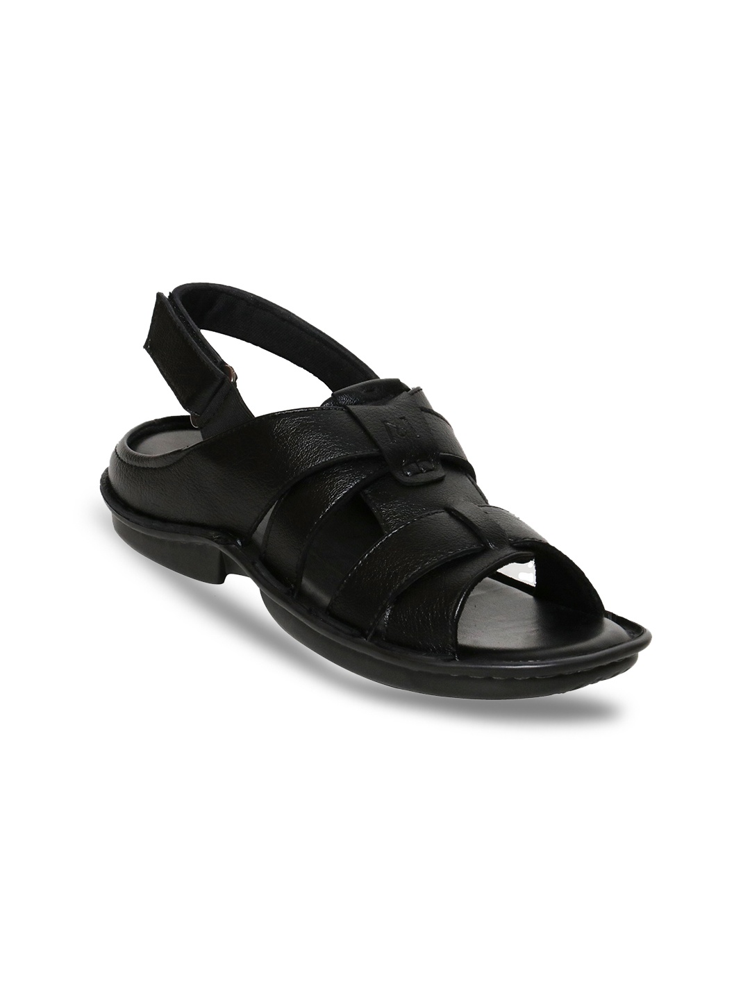 

MICHAEL ANGELO Men Black PU Comfort Sandals