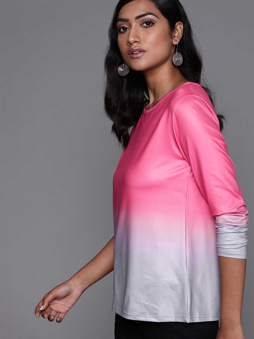 

JC Mode Pink & Grey Ombre Top