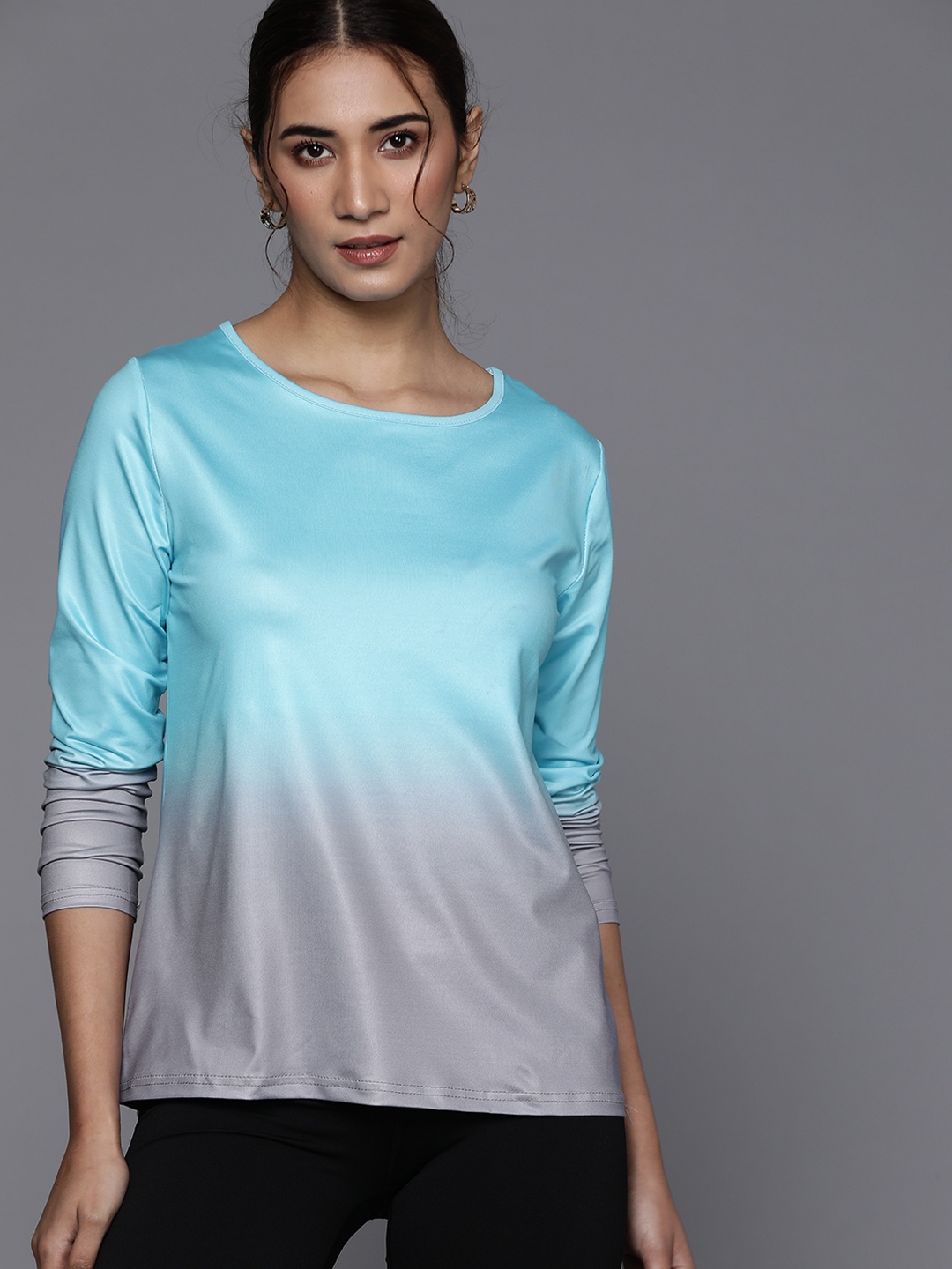 

JC Mode Blue & Grey Ombre Top