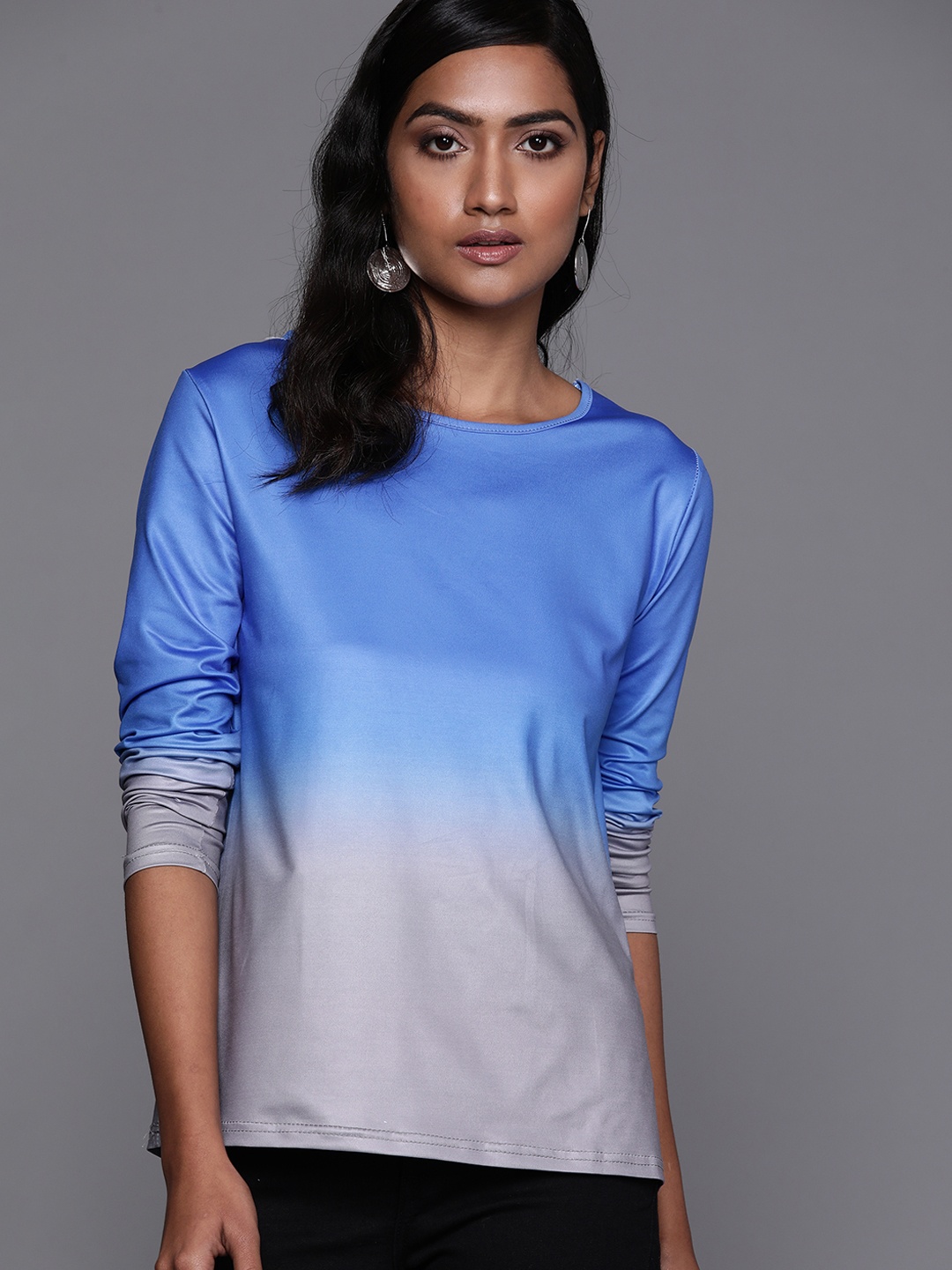

JC Mode Blue & Grey Ombre Top