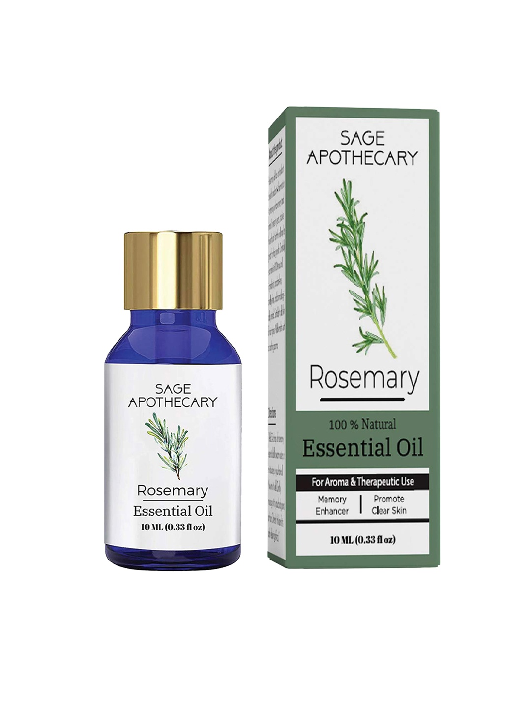 

SAGE APOTHECARY Rosemary Essential Oil, Transparent