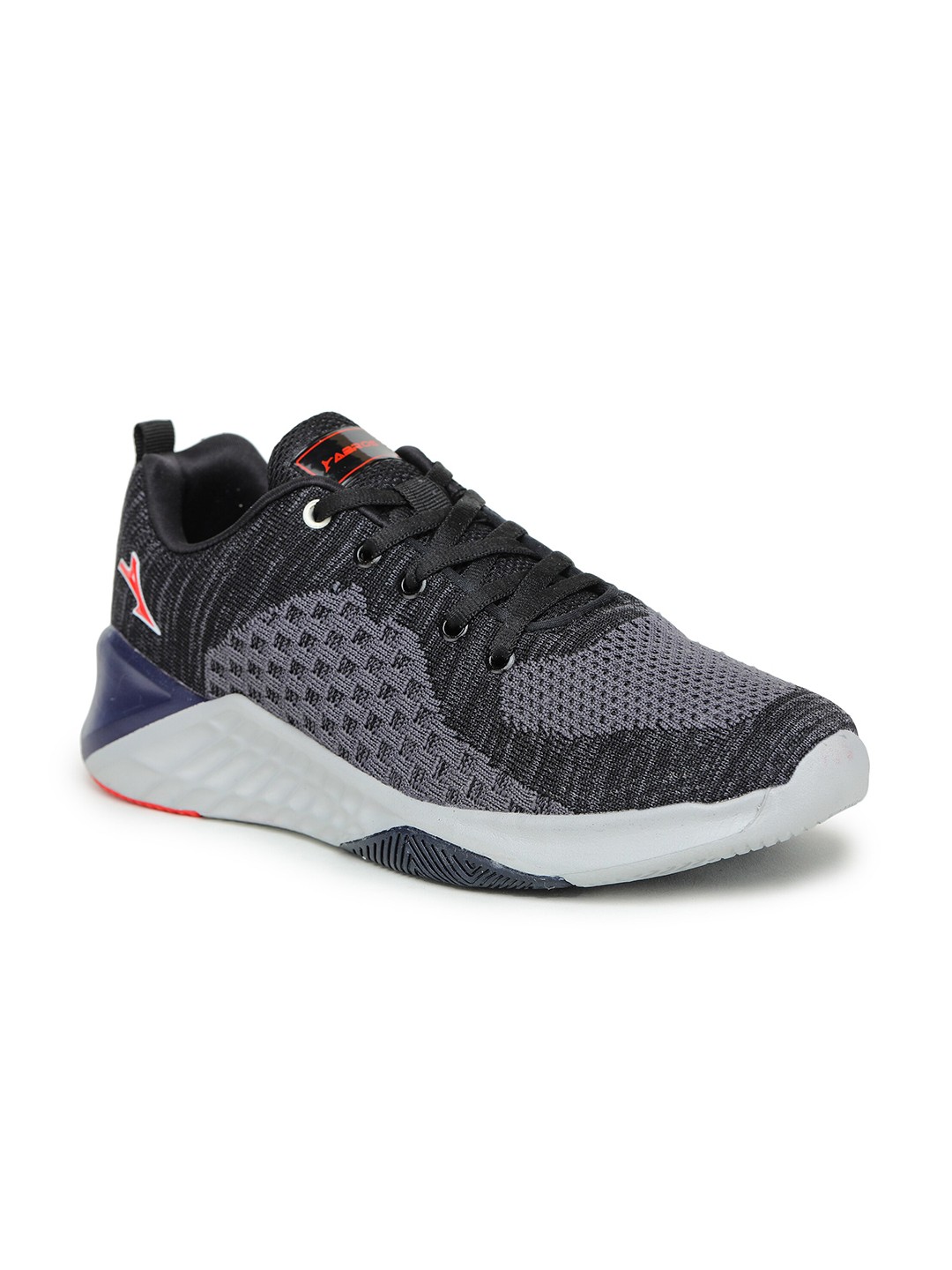 

ABROS Men Black & Grey Mesh Running Shoes