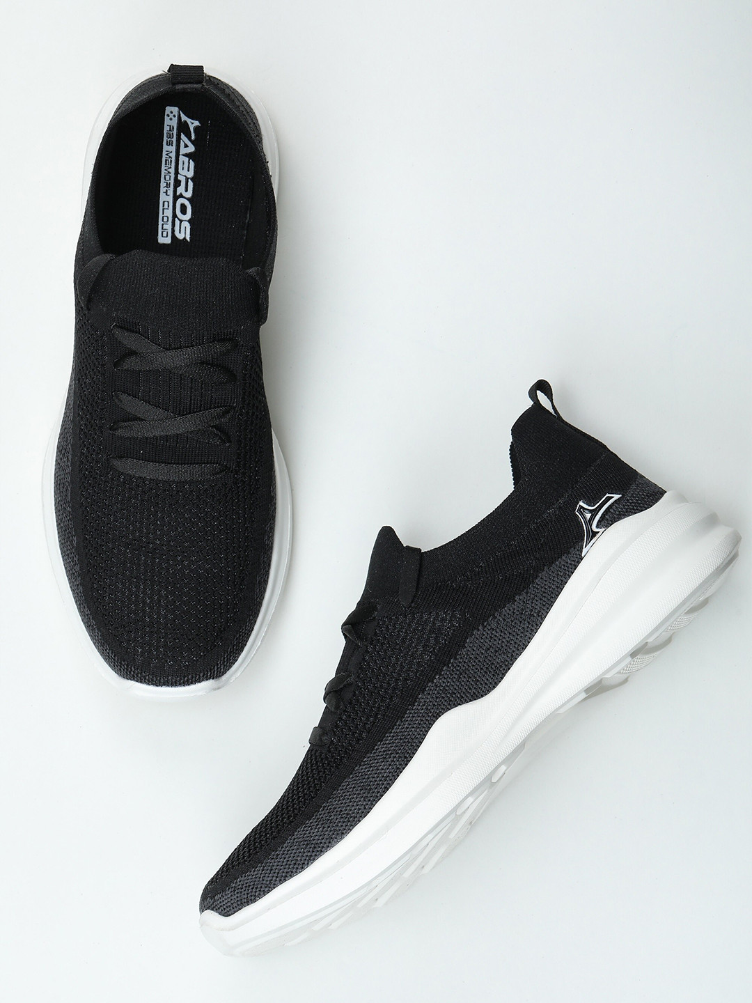 

ABROS Men Grey Mesh Running Shoes