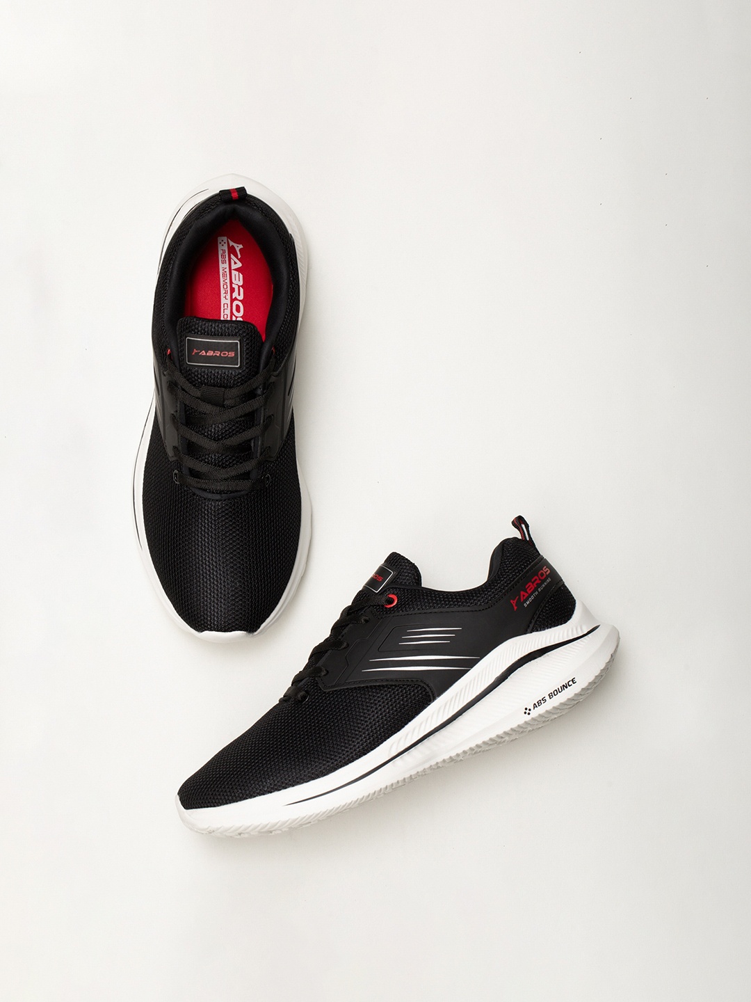 

ABROS Men Runway Running Sports Shoes, Black