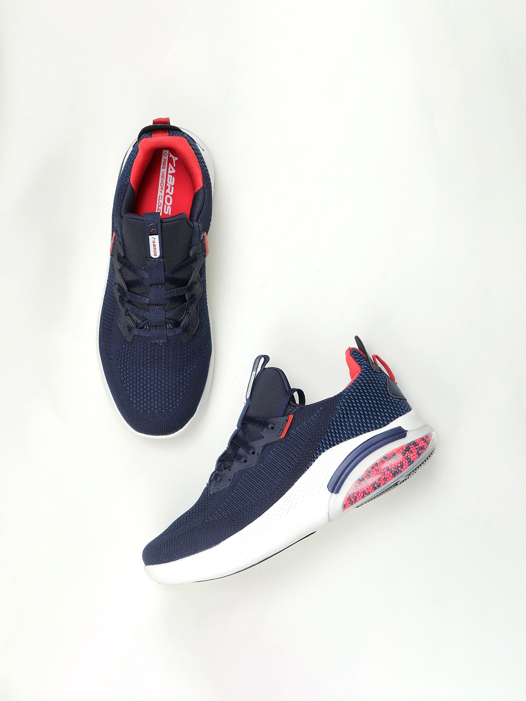 

ABROS Men Navy Blue Mesh MIDLAND Running Shoes