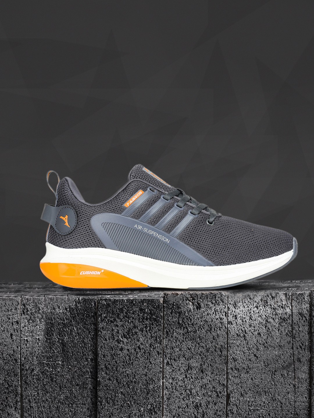 

ABROS Men Grey Mesh Running Shoes