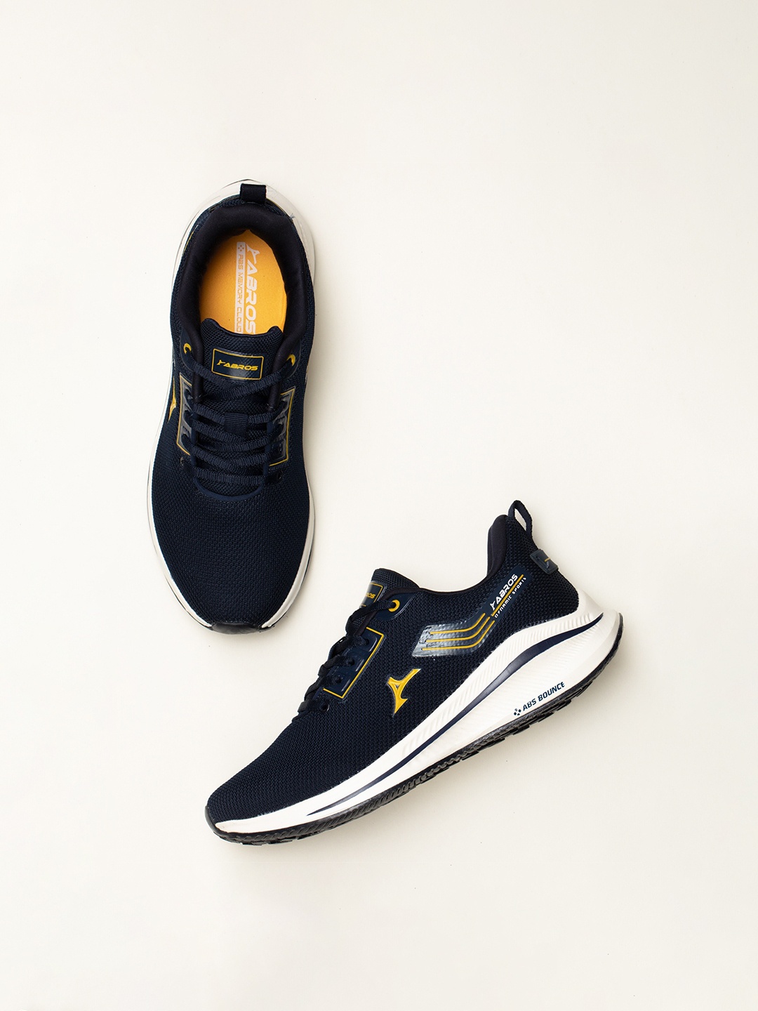 

ABROS Men Ares Running Sports Shoes, Navy blue