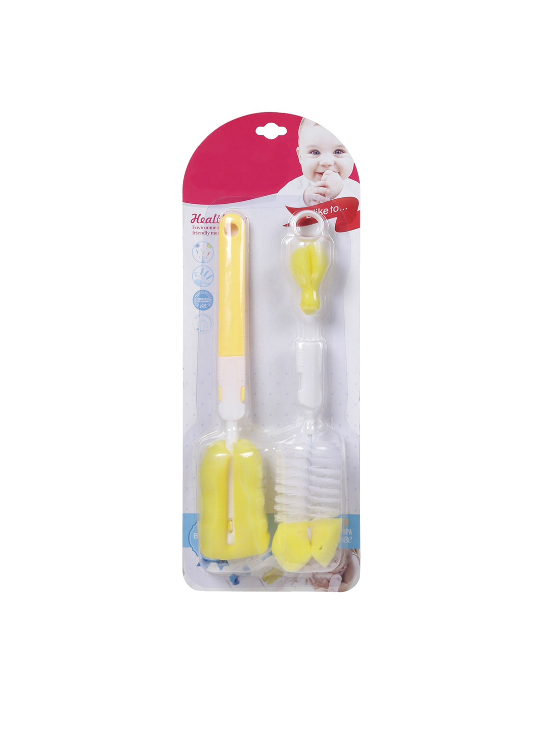 

POKORY Kids Yellow Bottle Cleaning Brush