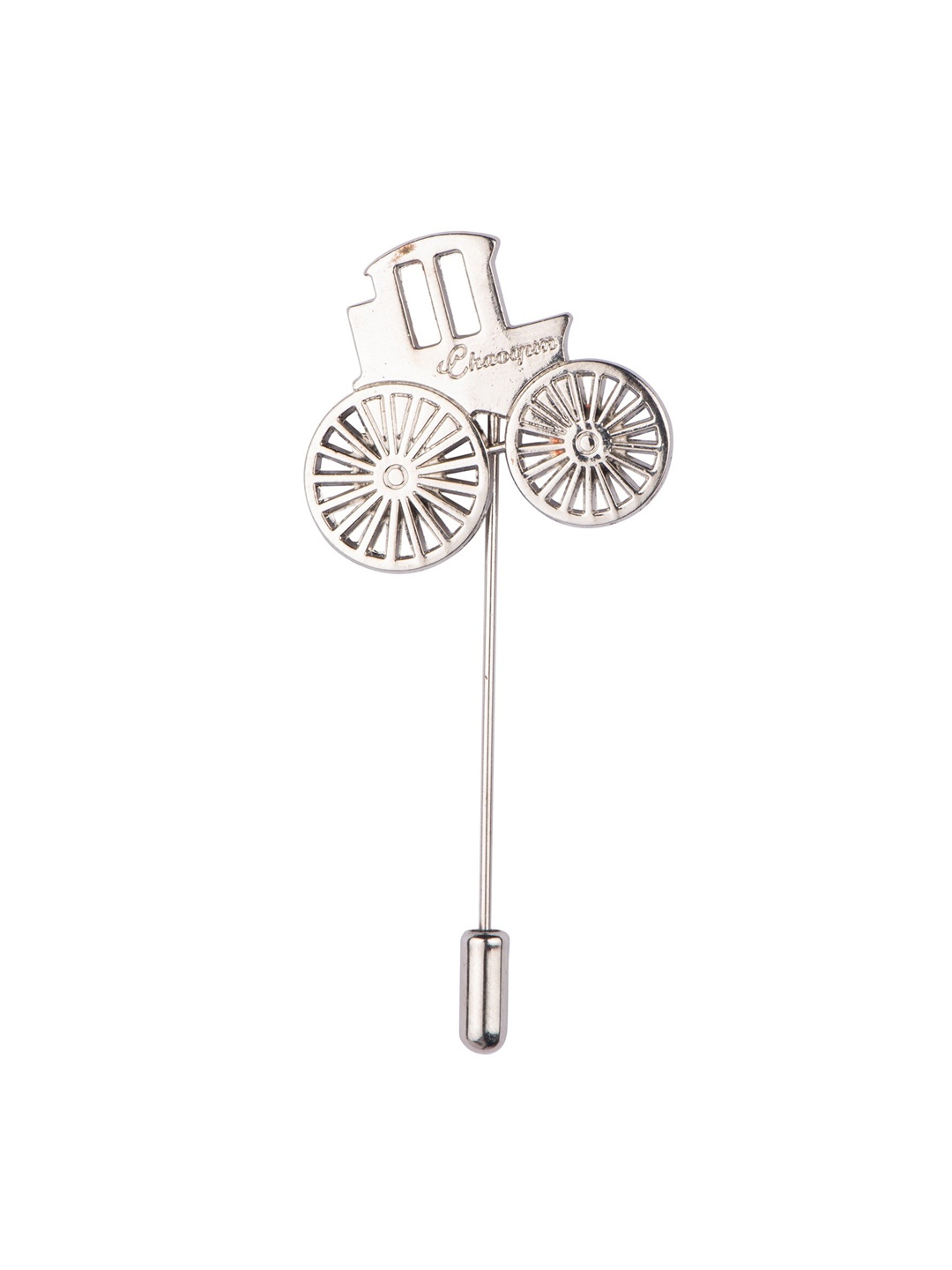 

The Tie Hub Men Silver-Toned Solid Lapel Pin
