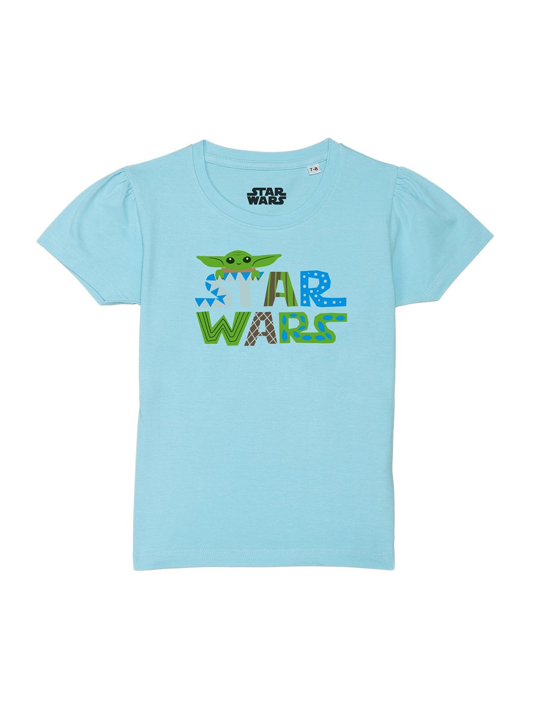 

Star Wars by Wear Your Mind Girls Blue Printed T-shirt