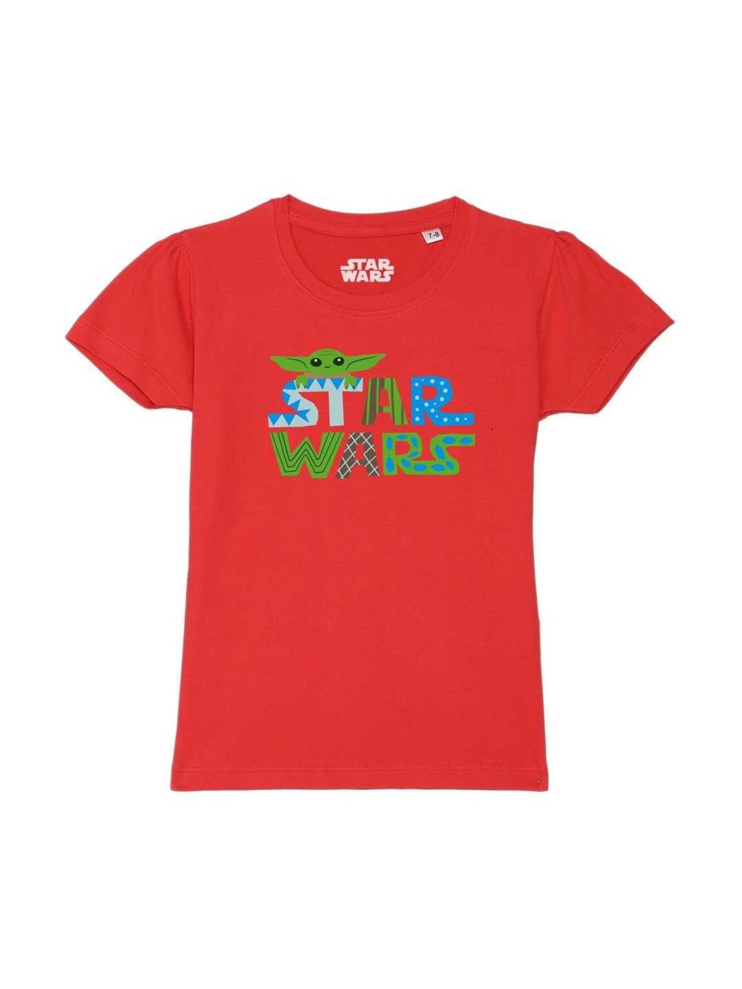

Star Wars by Wear Your Mind Girls Red Star Wars Printed Pure Cotton T-shirt