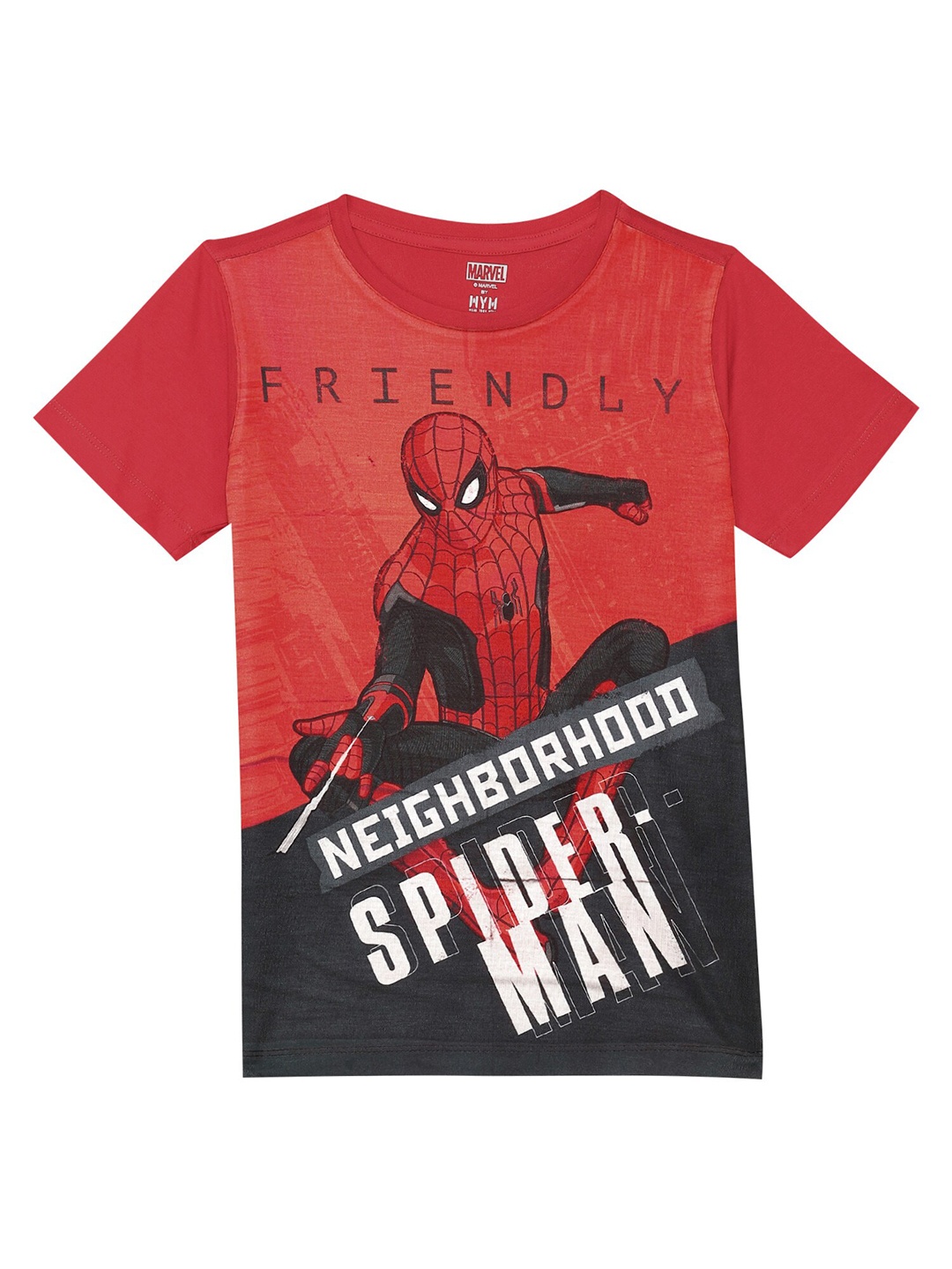 

Marvel by Wear Your Mind Boys Red Printed T-shirt