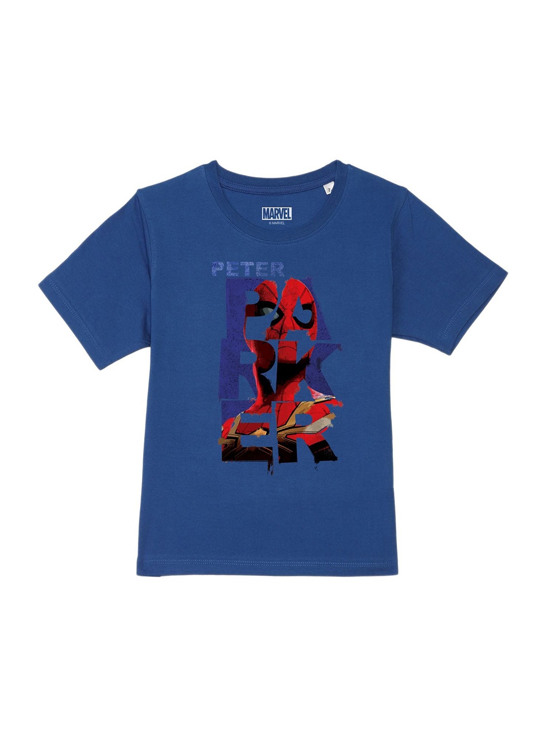 

Marvel by Wear Your Mind Boys Blue Printed Pure Cotton T-shirt