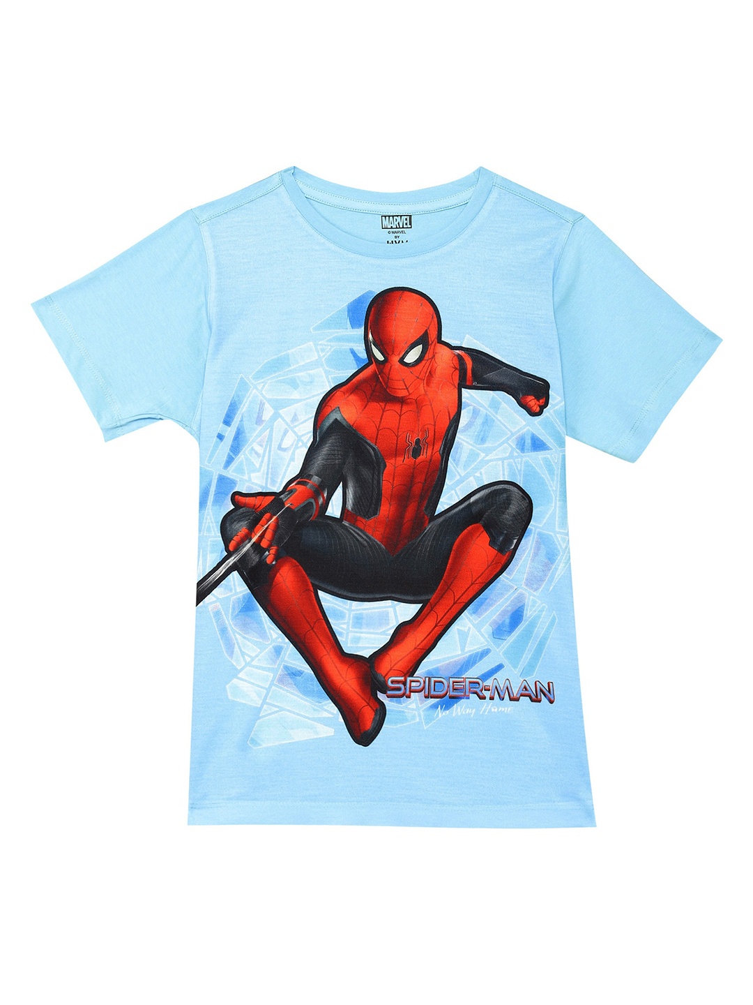 

Marvel by Wear Your Mind Boys Blue & Red Spider-Man Printed T-shirt