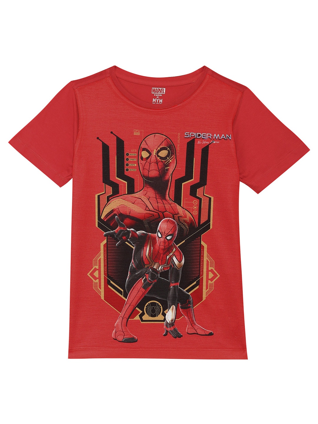 

Marvel by Wear Your Mind Boys Red Spider-Man Printed T-shirt