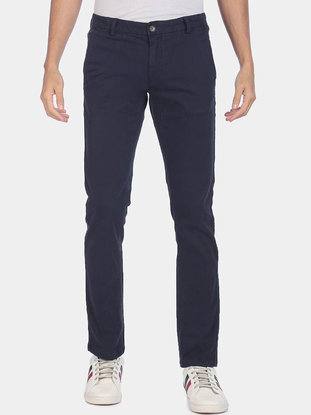 

Arrow Sport Men Navy Blue Trousers