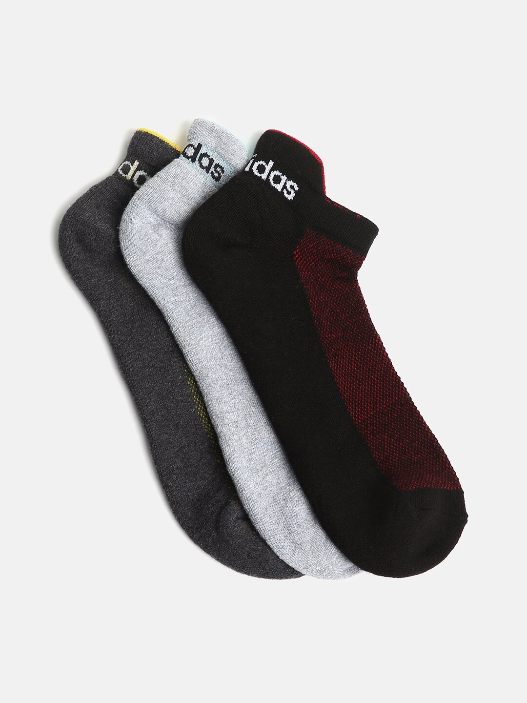 

ADIDAS Unisex Pack of 3 Low-Cut Socks, Grey