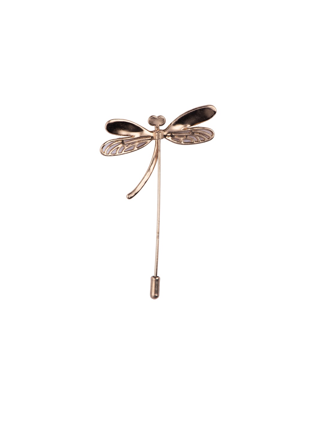 

The Tie Hub Dragonflt Men Metal Lapel Pin, Gold