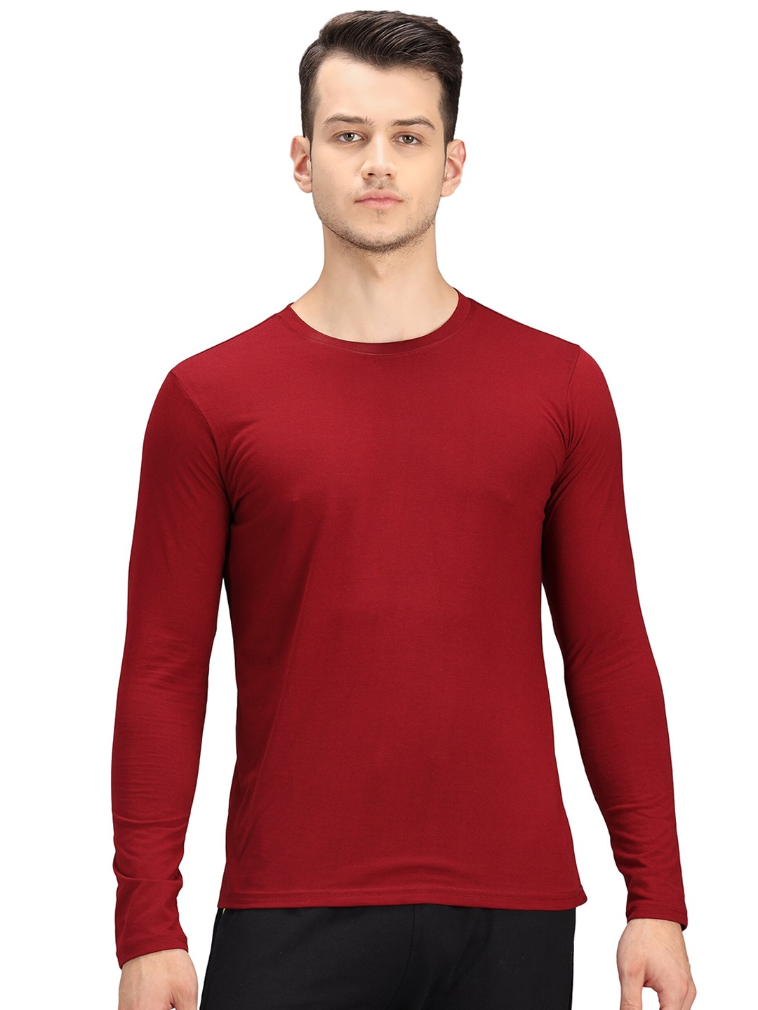 

PockMAN Men Maroon T-shirt
