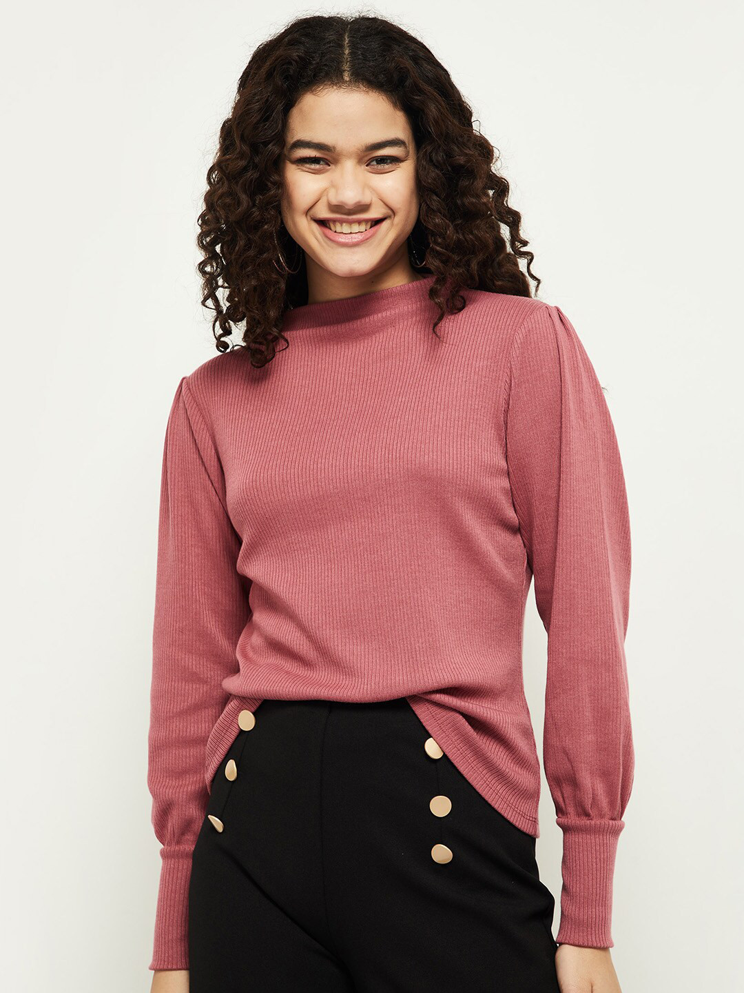 

max Pink Long Sleeved Top
