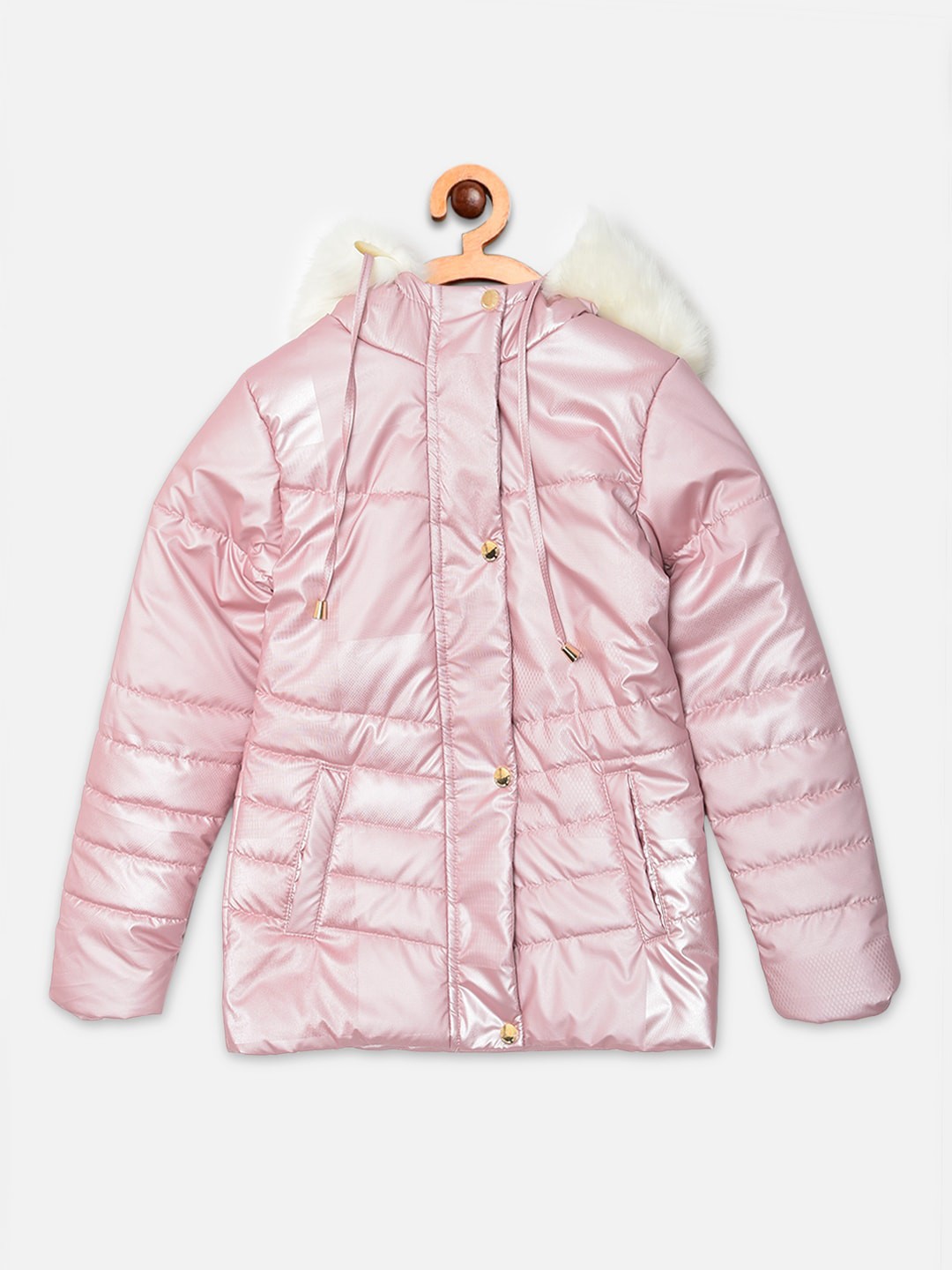 

Crimsoune Club Girls Pink Solid Padded Jacket