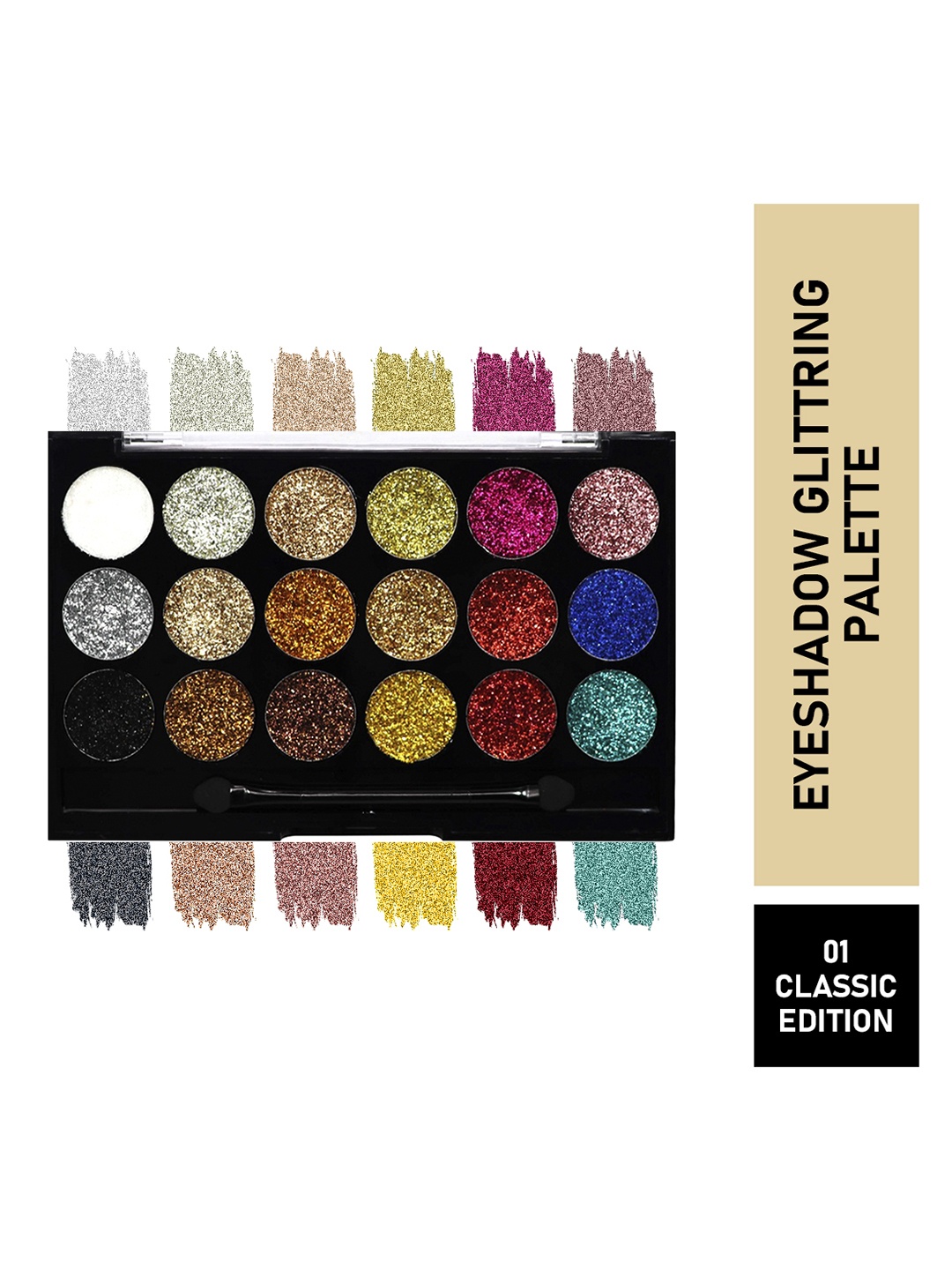 

MATTLOOK Glitterz N Highlight 18 Color Glittering Palette - Classic Edition, Multi
