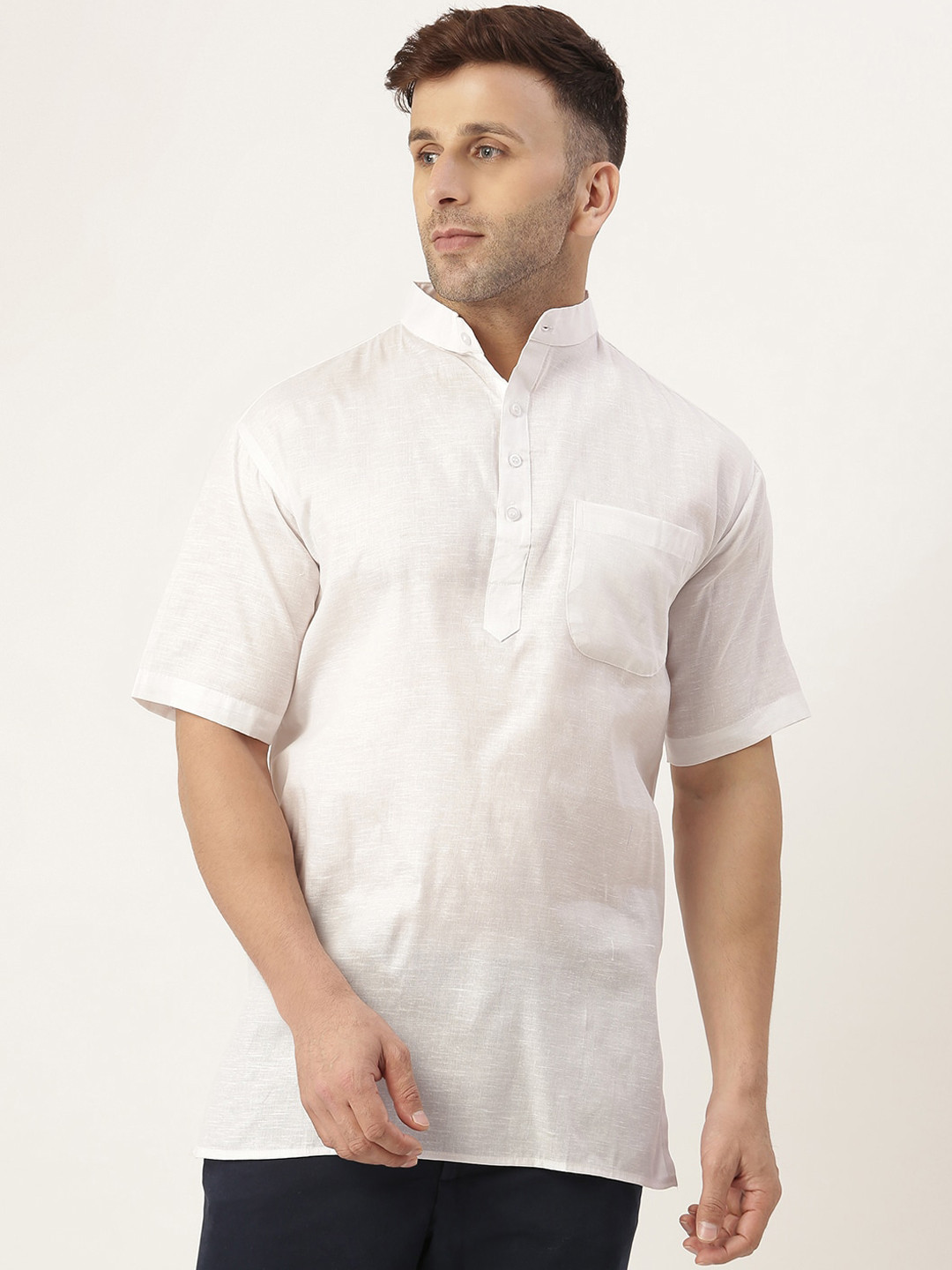 

KHADIO Men White Kurta