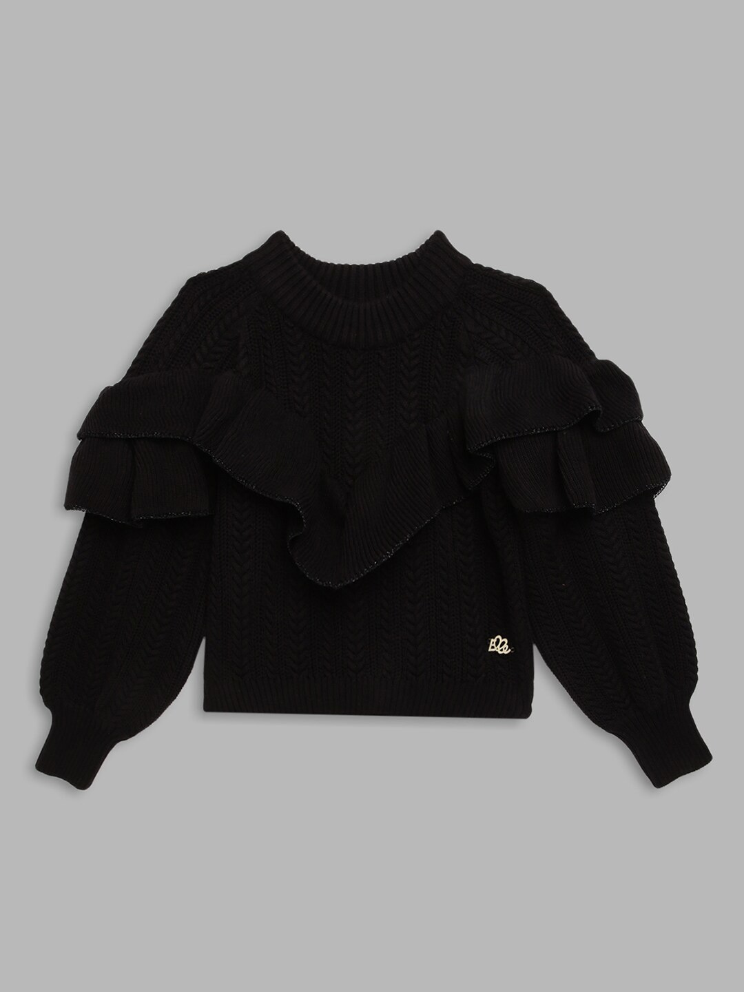 

ELLE Girls Black Pullover