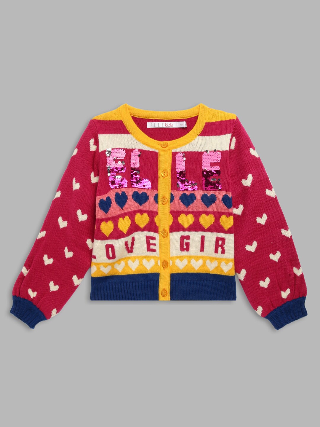 

ELLE Girls Multicoloured Pullover, Multi