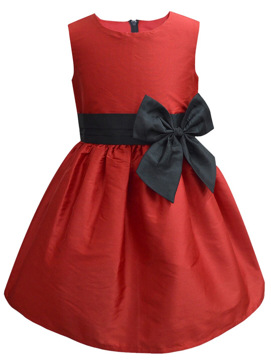 

A T U N Red & Black Dress