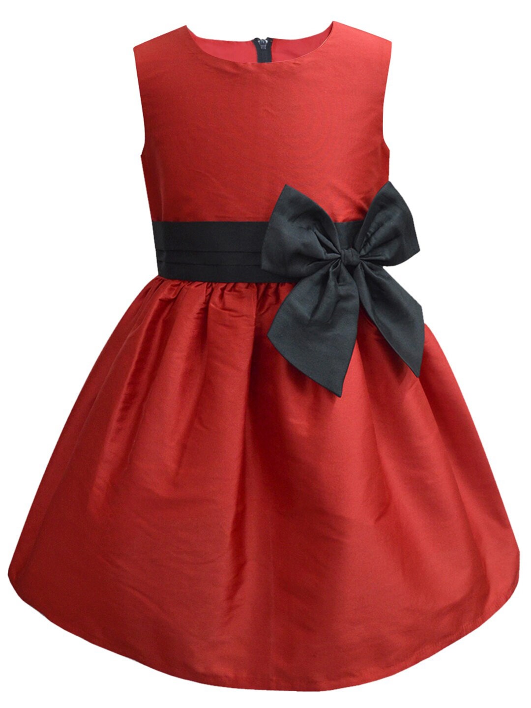 

A T U N Red & Black Dress