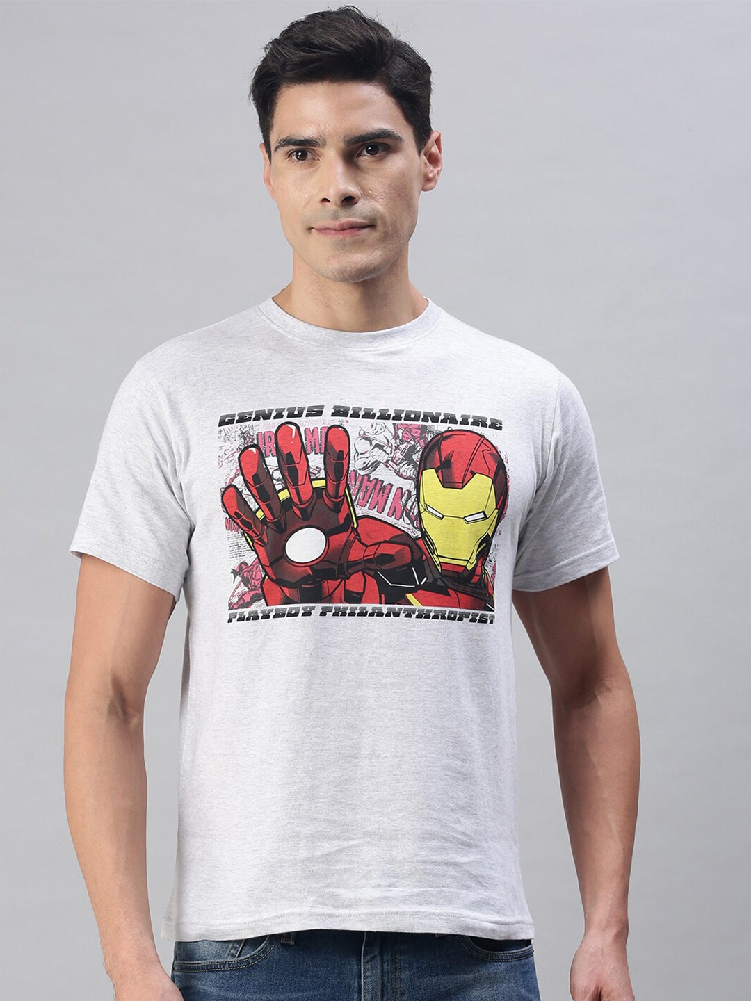 

Entertainment Store Men Grey Printed T-shirt