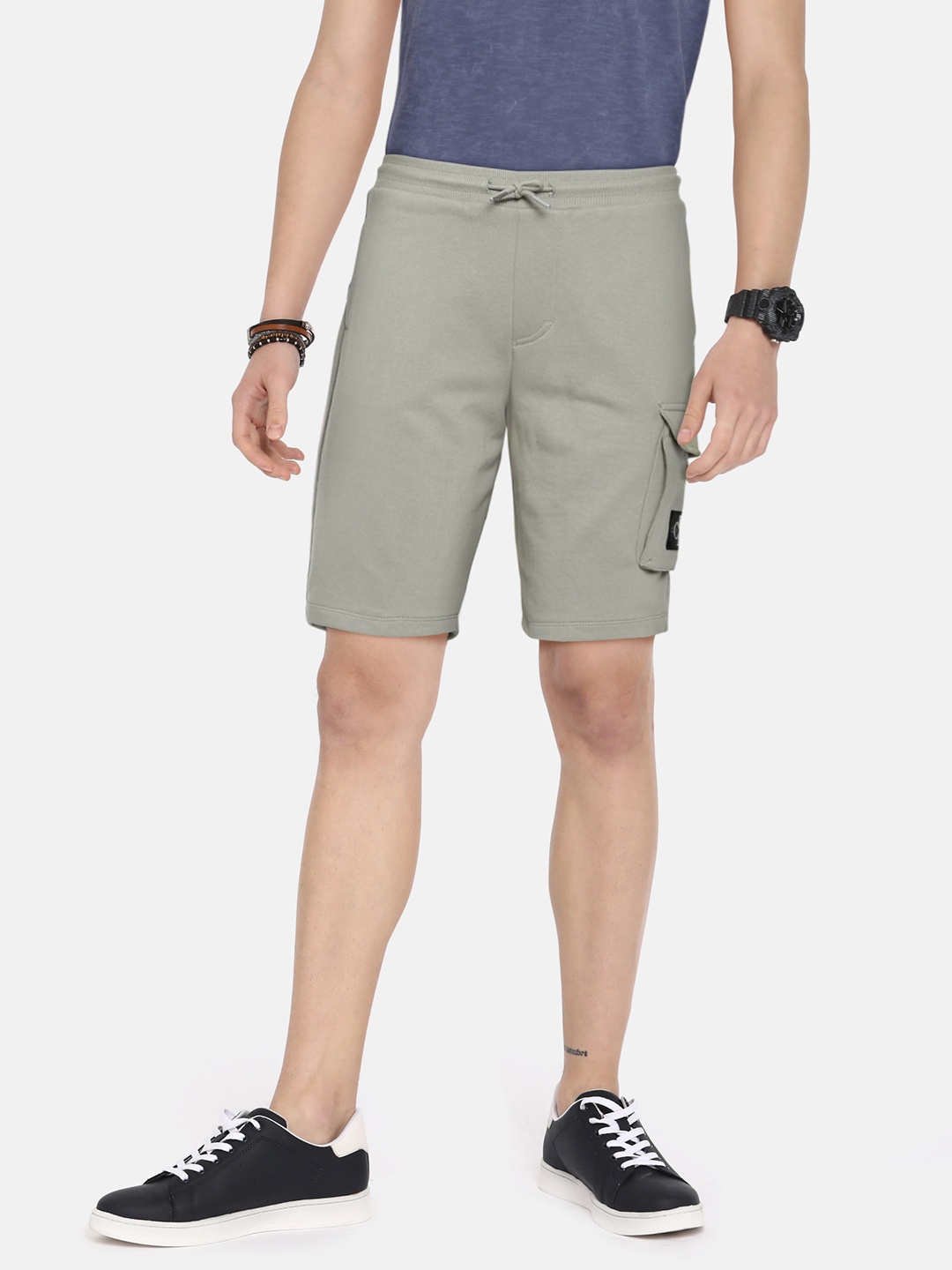 

Calvin Klein Jeans Boys Khaki Pure Cotton Shorts