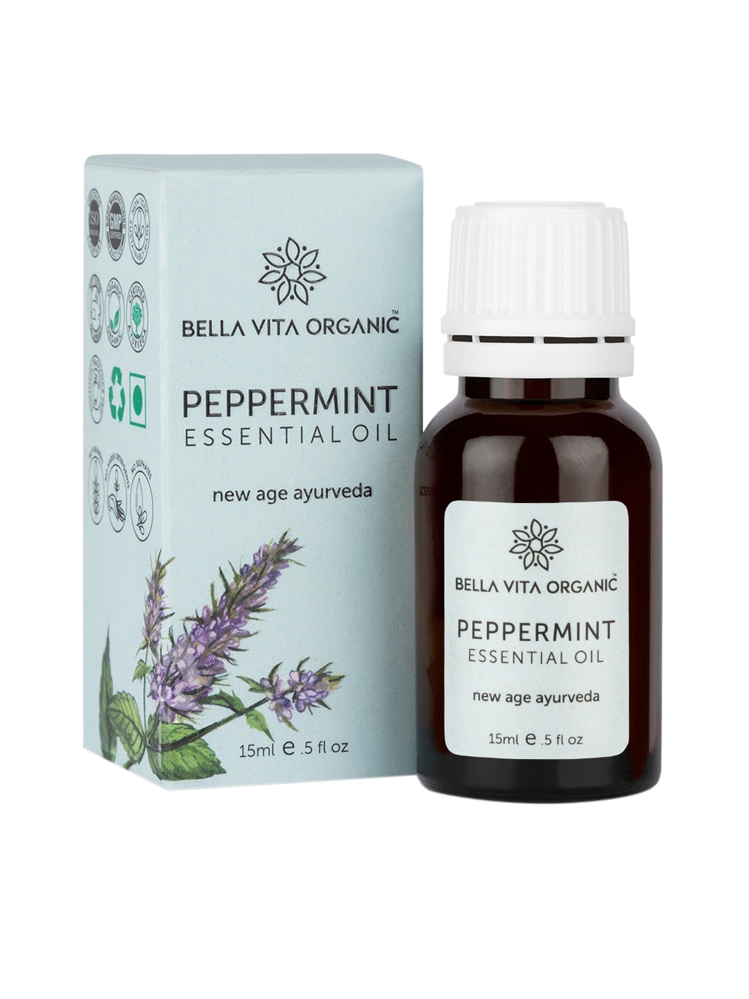 

Bella Vita Organic Peppermint Essential Oil - 15ml, White