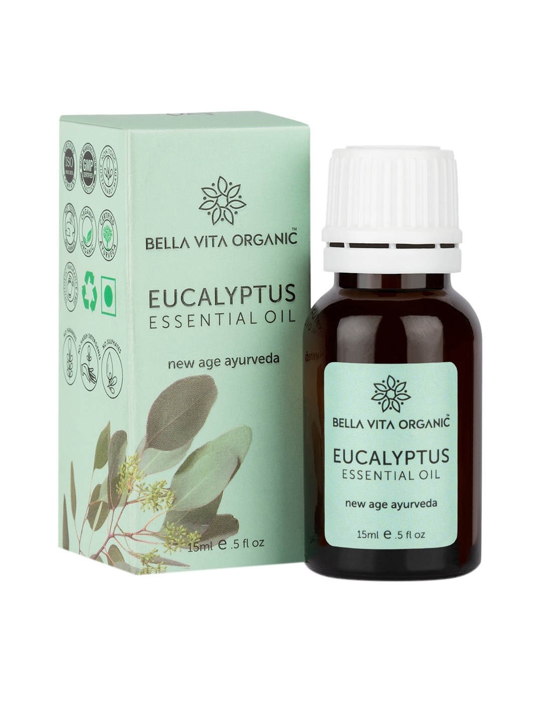 

Bella Vita Organic Eucalyptus Essential Oil-15ml, Transparent