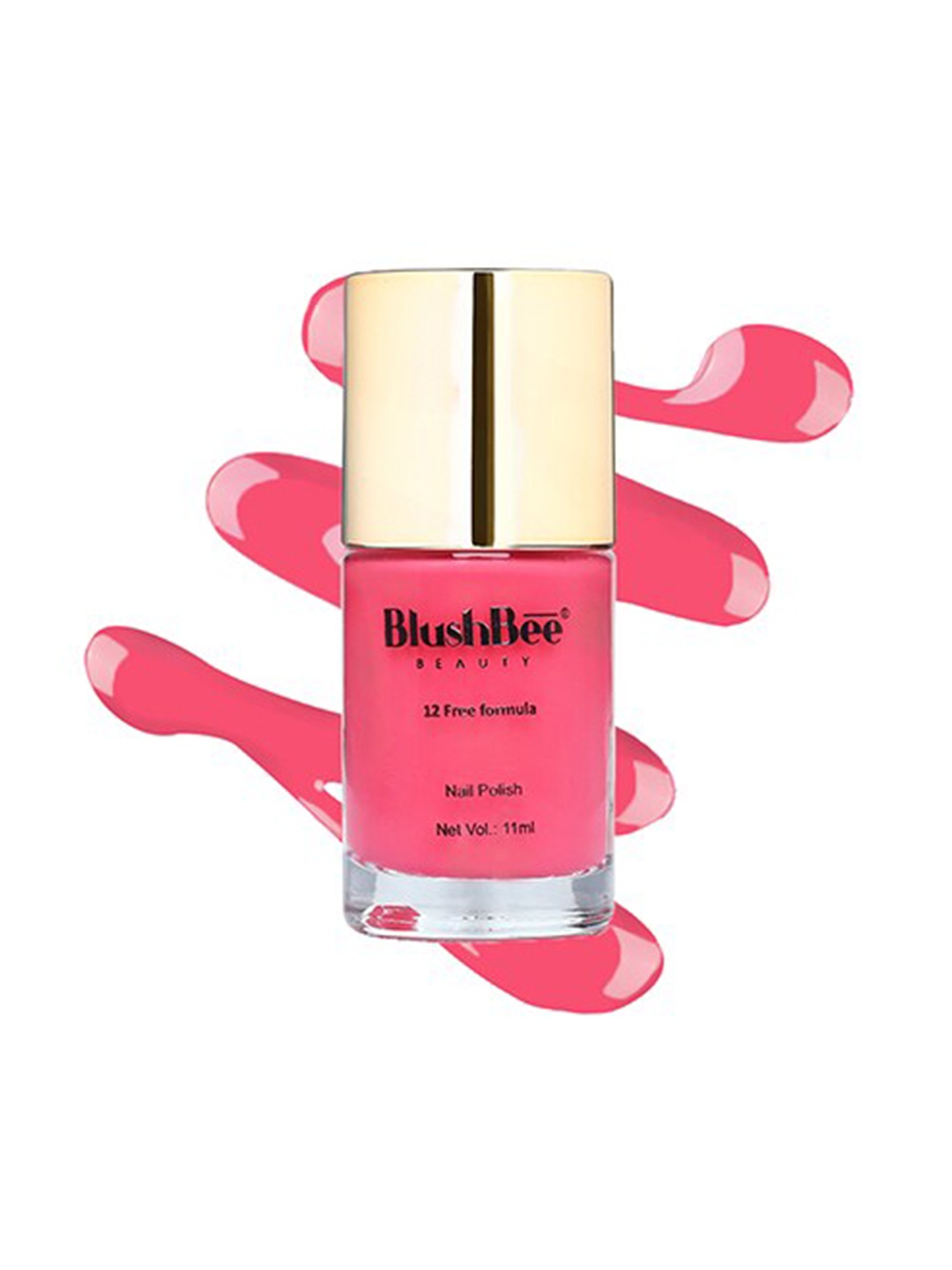 

BlushBee Beauty Organic Vegan High Shine Quick-Dry & PETA-Approved Nail Polish - Indre, Coral